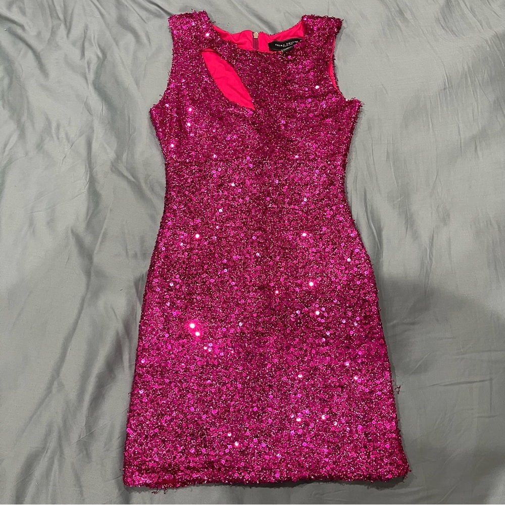Akira hot pink mini dress Small